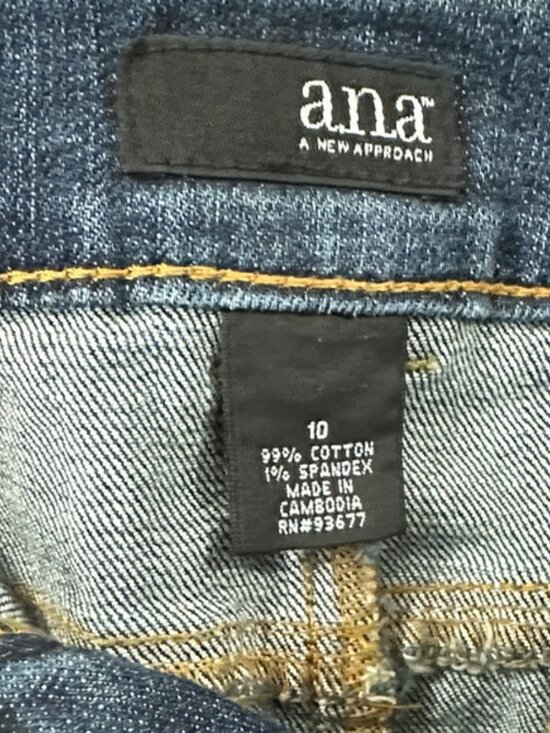 a.n.a Distressed Blue Mini Skirt med wash size 10 - Picture 8 of 13